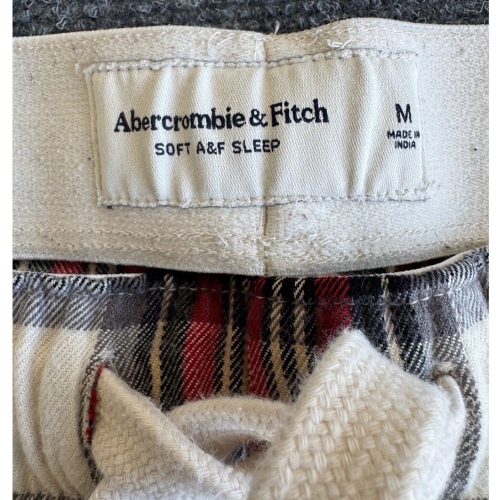 Abercrombie & Fitch Sleep Joggers Plaid Flannel Cozy Holiday Cabincore M